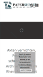 Mobile Screenshot of papershred.de