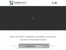 Tablet Screenshot of papershred.de